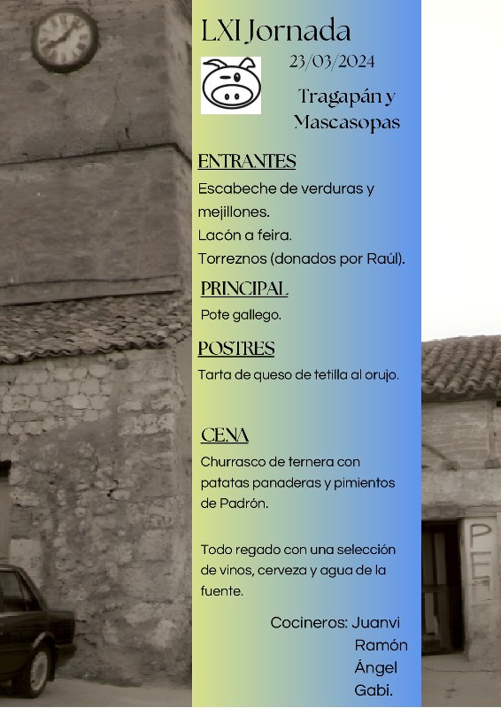 Menú de la 61