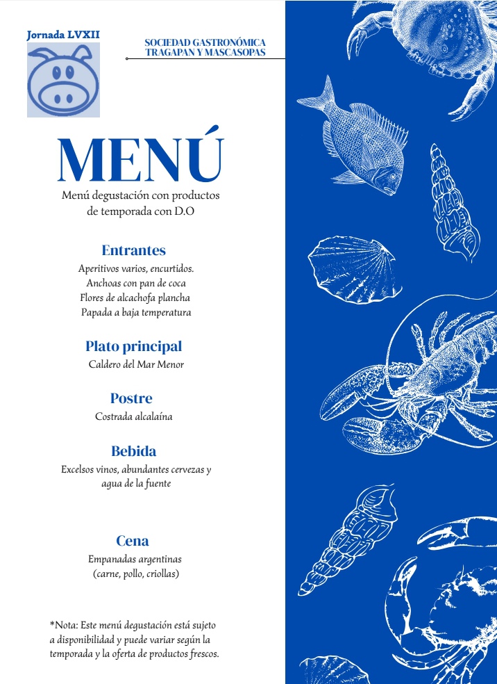 Menú de la 67