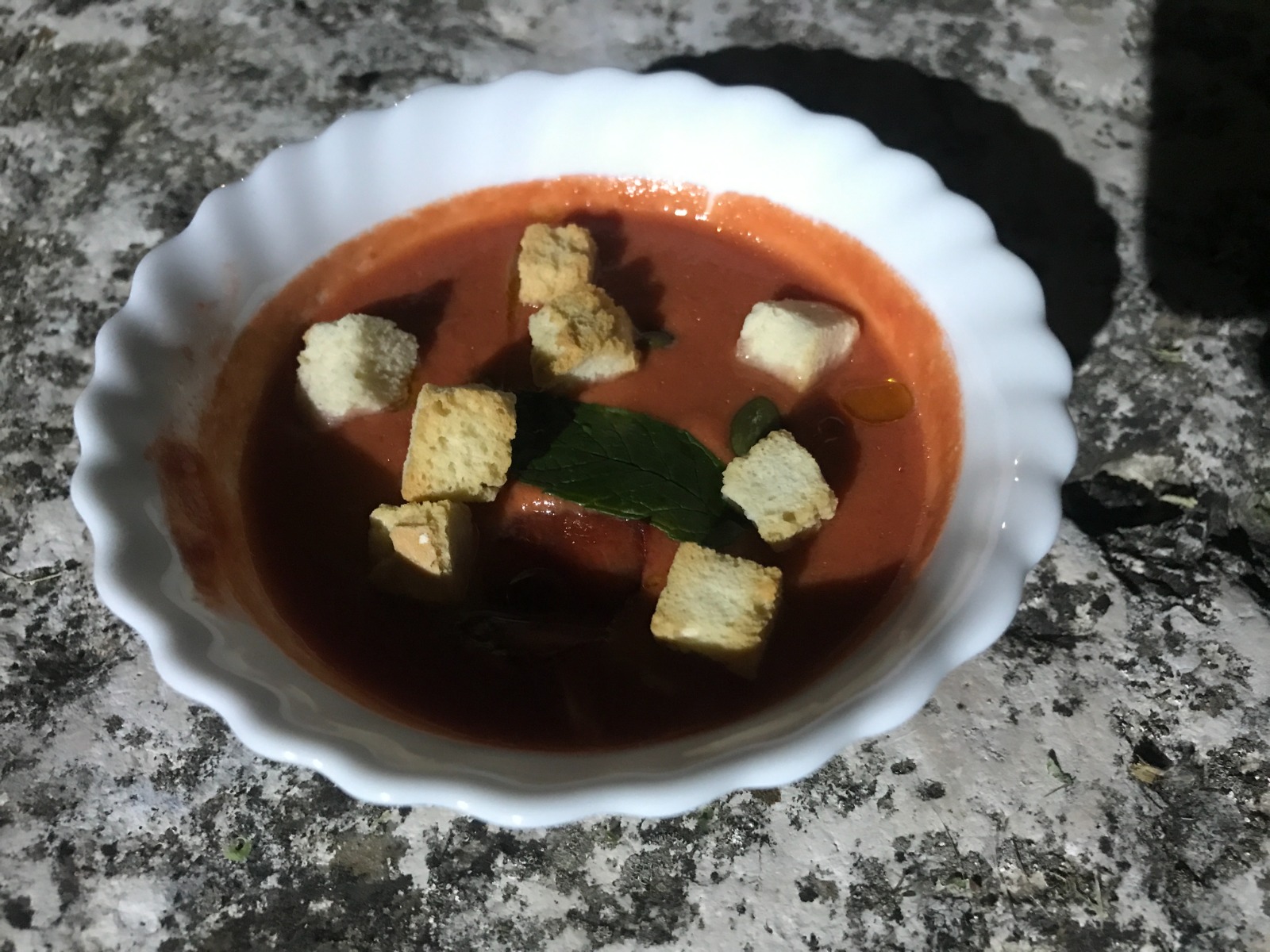 Gazpacho de cerezas