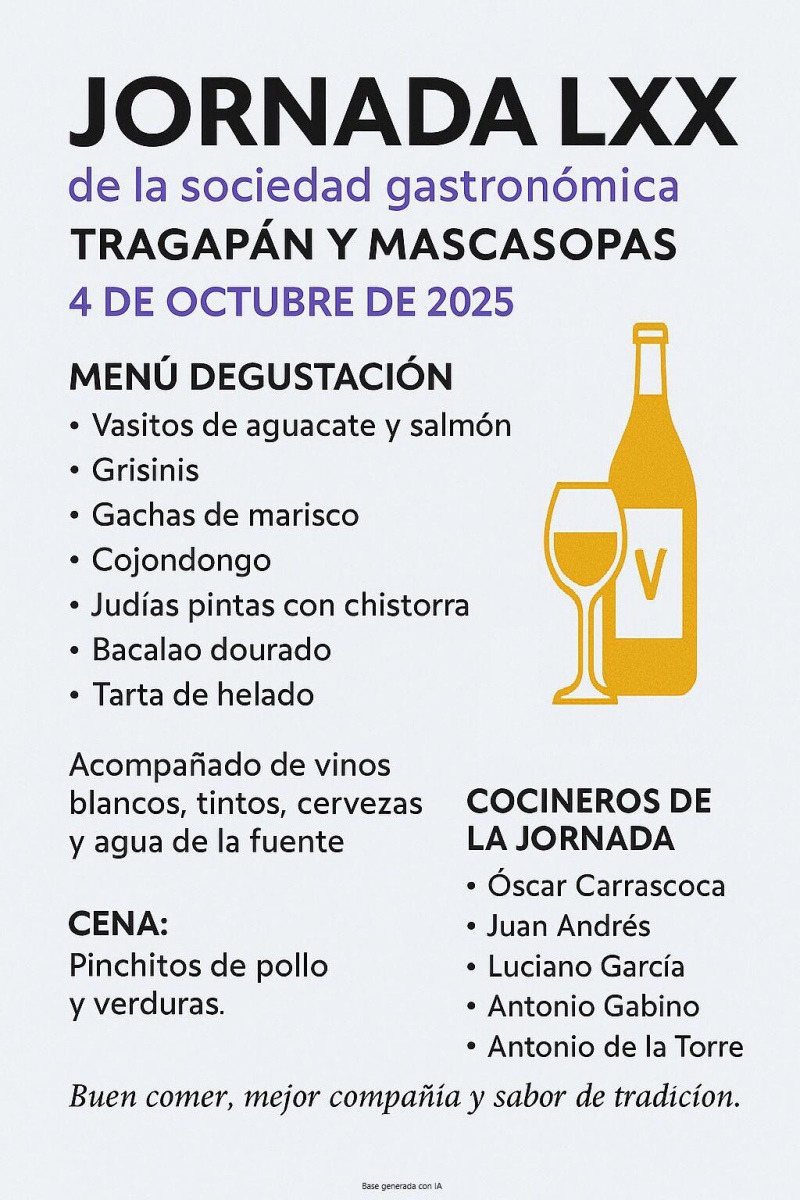 Menú de la 70